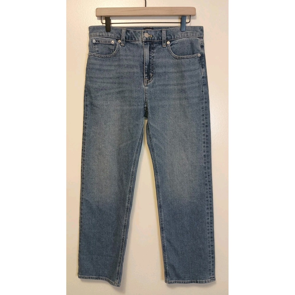 J.Crew Mid Rise Straight Jeans Women's 29 Medium Wash Relaxed Denim NWOT